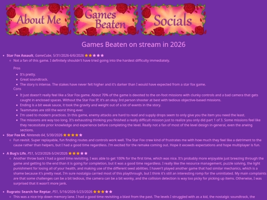 games screenshot