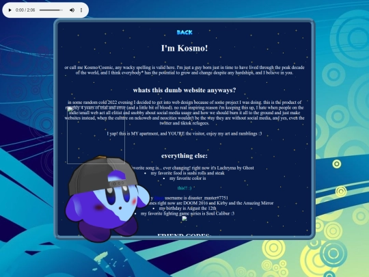 aboutme screenshot