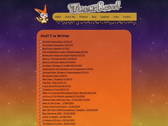 blog screenshot