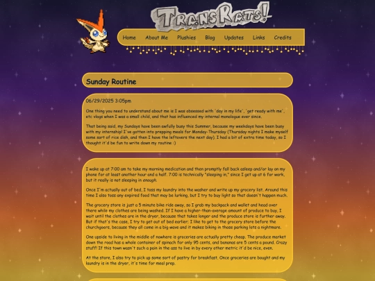 blogposts/sunday screenshot