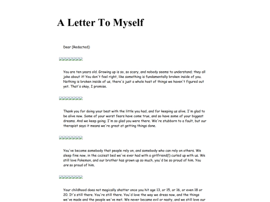 blogposts/tomyself screenshot