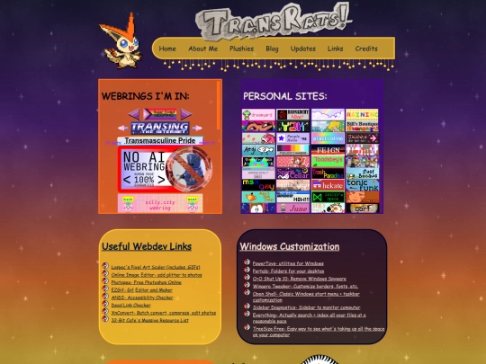 links screenshot