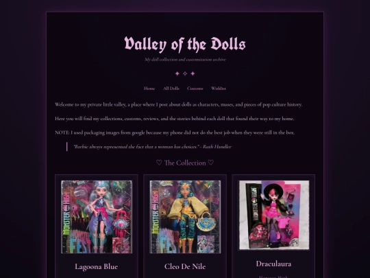 dollpage screenshot