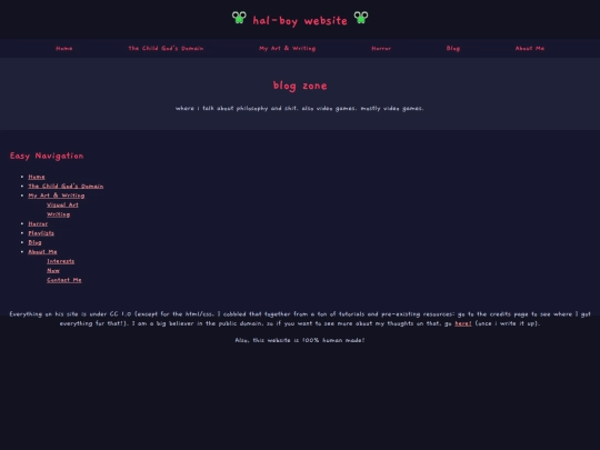 blog screenshot