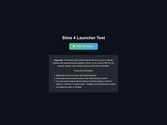 sims_launcher_test screenshot