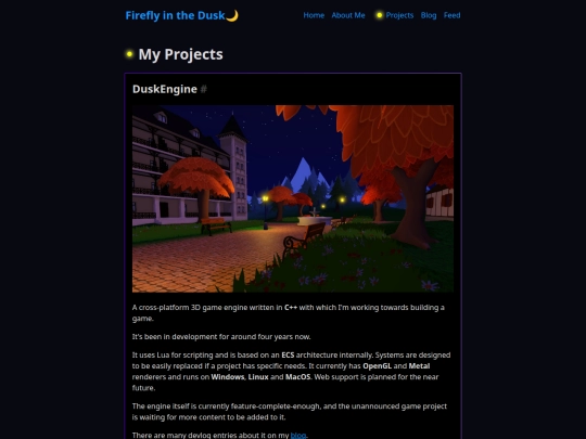 projects screenshot