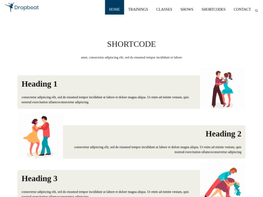 shortcodes screenshot