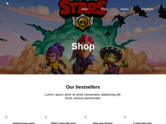 mysite/shop screenshot