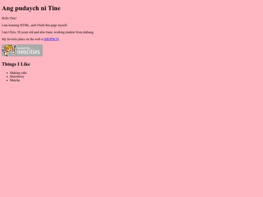 index screenshot