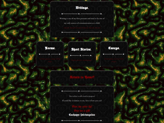 writings screenshot