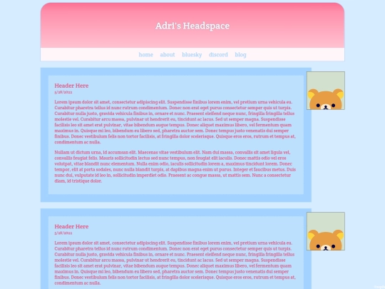 blog screenshot
