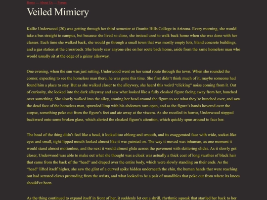 veiled_mimicry screenshot