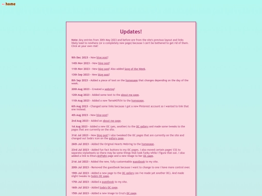 updates screenshot