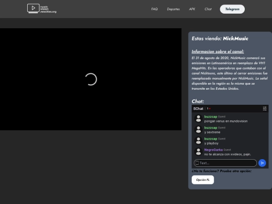 canales/nickmusic screenshot