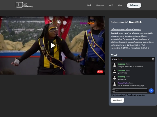 canales/teennick screenshot