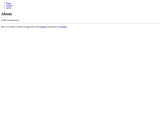 Blog/about screenshot