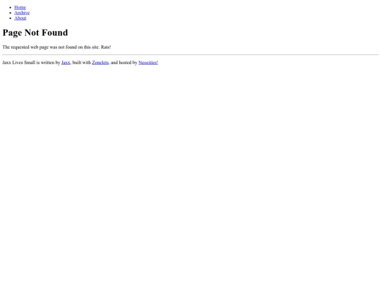 Blog/not_found screenshot