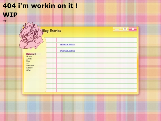 Blog screenshot