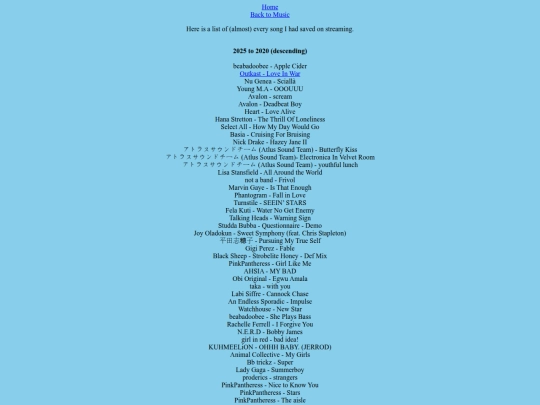 songs screenshot