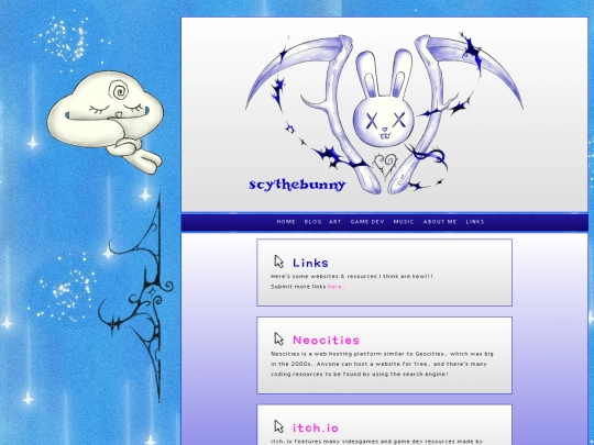 links screenshot