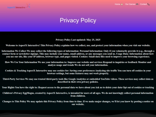 privacypolicy screenshot