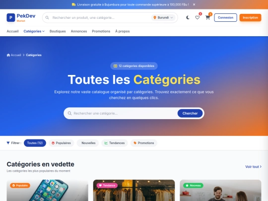 Catégoriespekdevmarket screenshot