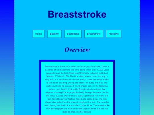 breaststroke screenshot