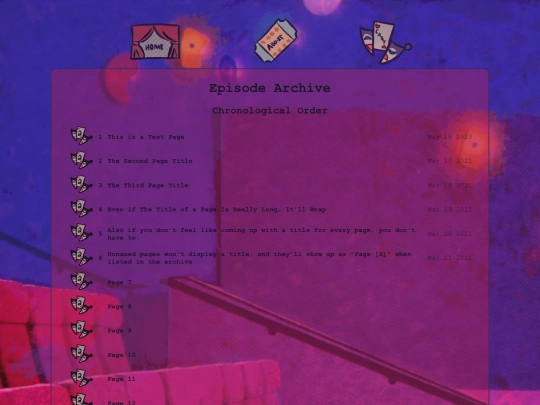 episodesarchive screenshot