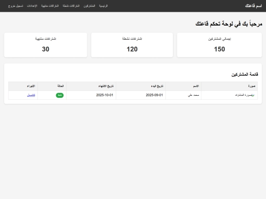 dashboard screenshot