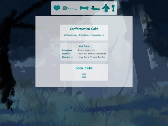 conformationcatz screenshot