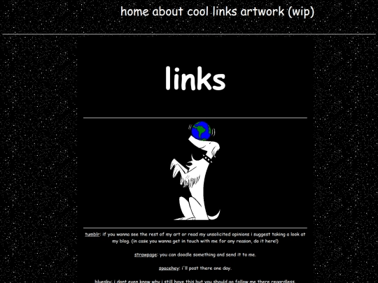 links screenshot