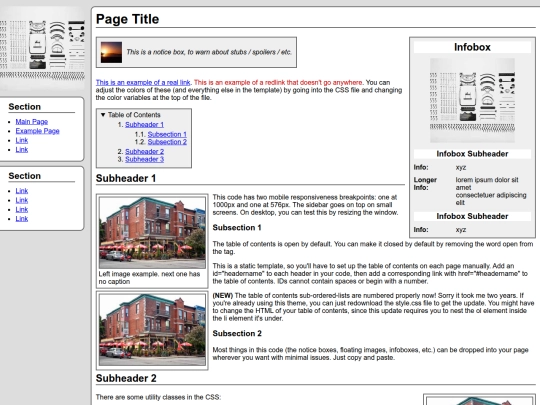 example screenshot