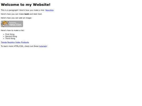 ejercicio01/RAIZ/tienda/pedido screenshot