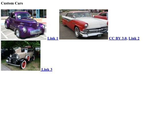 image assigment/Custom Cars screenshot