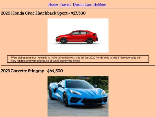 dream_cars screenshot