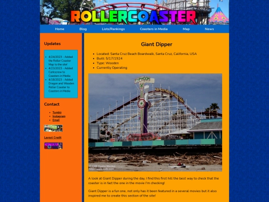 navbar pages/Coasters in Media/GiantDipper screenshot