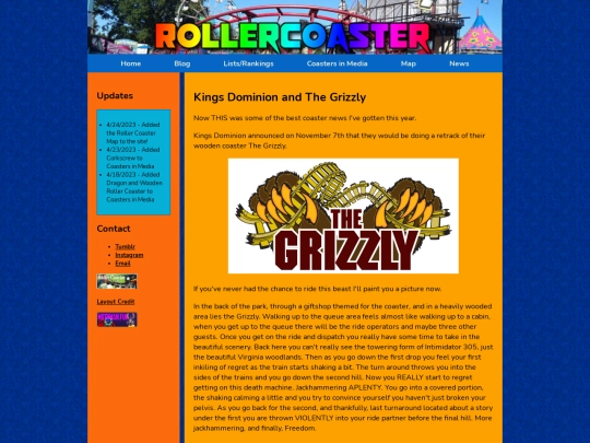 navbar pages/News/grizzlyretrackinfo screenshot