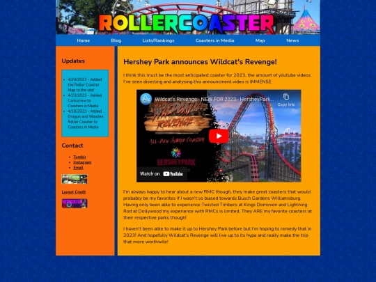 navbar pages/News/wildcatsrevengeannouncment screenshot