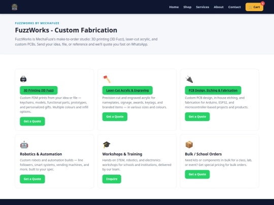 services screenshot
