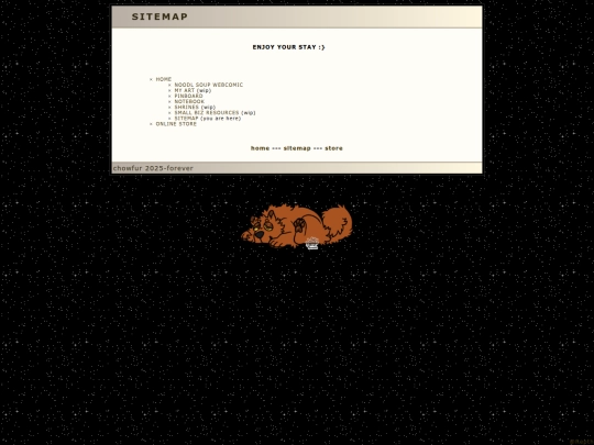 pages/sitemap screenshot