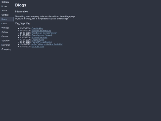 blogs screenshot