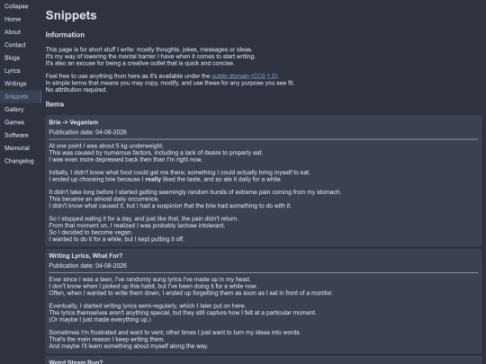 snippets screenshot