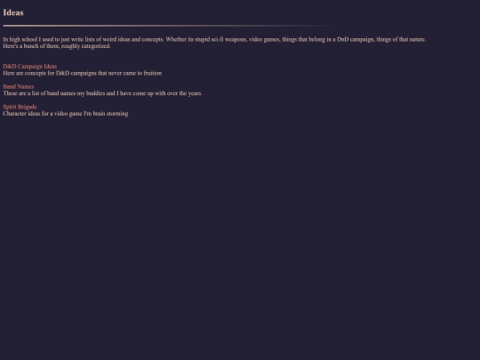Ideas screenshot