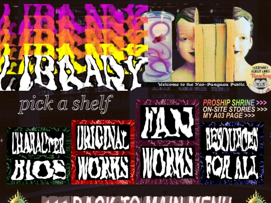 library/librarymainmenu screenshot