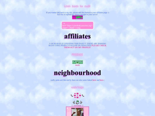 exits/favs screenshot