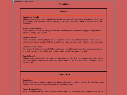 Comidas screenshot