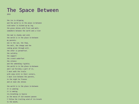 writing/between screenshot