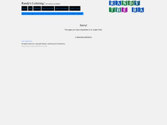 lettering/not_found screenshot