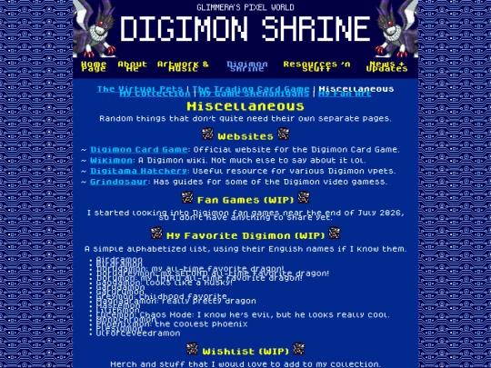 digimon_shrine/miscellaneous screenshot