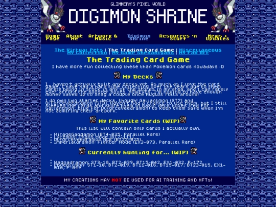 digimon_shrine/the_trading_card_game screenshot